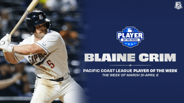 Express 1B Blaine Crim Named PCL Player of the Week