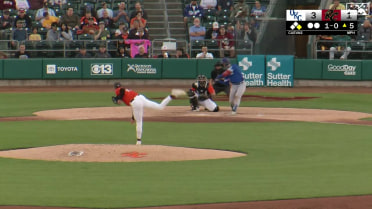 Jonny DeLuca clubs his second homer of the game
