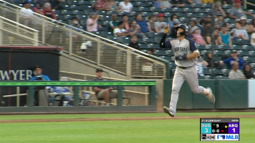 Shay Whitcomb's three-homer game