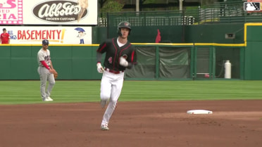 Robert Hassell III's first Triple-A home run
