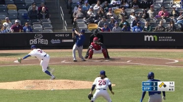 Cubs No. 7 prospect Matt Mervis slaps a 2-run single