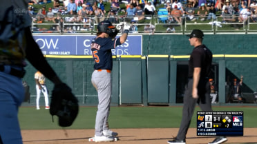 CJ Alexander hits for the cycle, drives in three