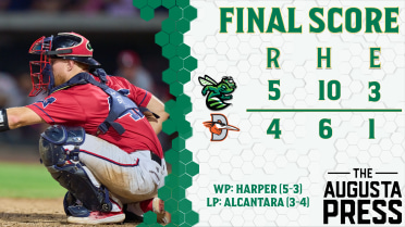 GreenJackets Wrap Up First Half With Victory At Delmarva