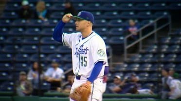 Gabriel Hughes strikes out three batters in his start
