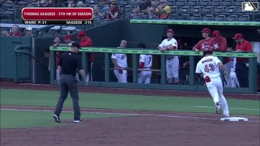 Thomas Saggese's three-run homer