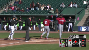 Zyhir Hope's two-run home run