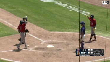 Marlins No. 9 prospect Joe Mack clubs a two-run homer