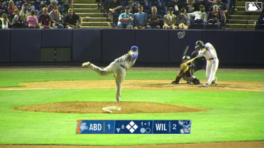 Seaver King rips his first pro homer on his birthday