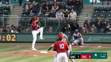 George Kirby strikes out five