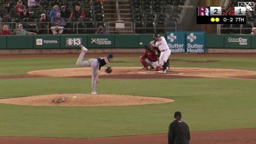Cody Bradford records his fifth strikeout of game