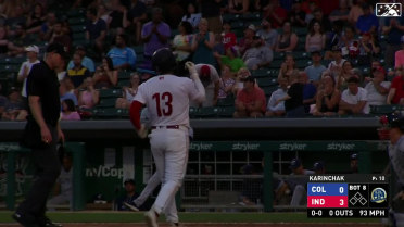 Canaan Smith-Njigba connects with a two-run home run 
