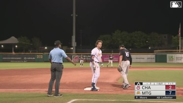 Colton Ledbetter's bases-clearing triple