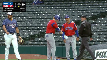 Owen Caissie's three-hit game