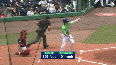 Rockies prospect Hunter Goodman smacks a solo homer