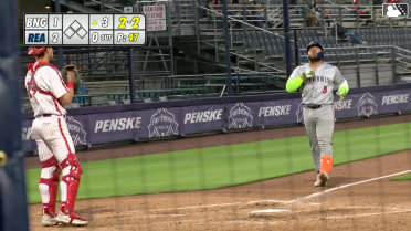 Francisco Alvarez hits a solo homer during rehab