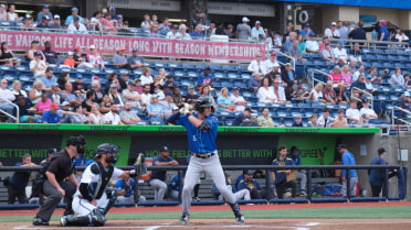 Pratt's First inning Home Run Sets Stage for Shuckers Dominant 10-4 Win