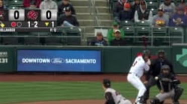 Chase Dollander's first strikeout in Triple-A