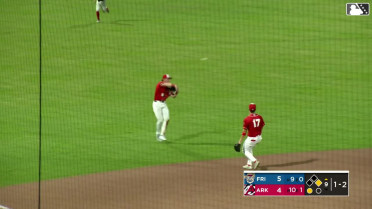 Colt Emerson completes the double play