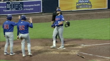 Nathan Lukes hits a three-run home run