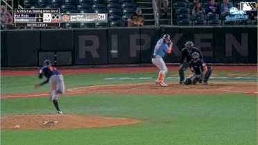 Santiago Suarez's fifth and final strike out