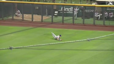 Witherspoon makes a diving catch for Durham