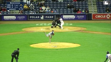 Doug Nikhazy fans his 8th batter during a strong 5-in