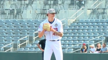Jaxon Wiggins K's five over five scoreless innings