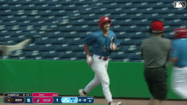 Kodey Shojinaga's first professional home run
