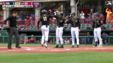 Grant Witherspoon's three-run HR over the scorenboard