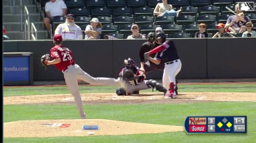 Noah Cardenas' first homer of the season