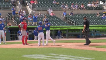 Matt Shaw swats a leadoff homer for Triple-A Iowa