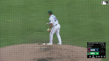 Weston seventh strike out