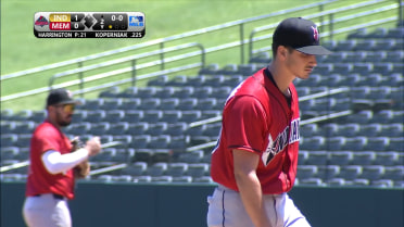 Thomas Harrington strikes out three batters