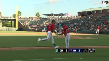 Connor Norby slugs a solo homer