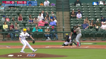 Kyle Wright earns a strikeout during his rehab start