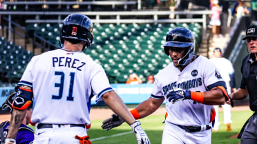 Perez' Homer, Allgeyer's Scoreless Outing Send Space Cowboys To 9-5 Victory