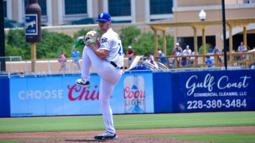 Shook Strikes Out Eight, Shuckers Fall in Finale to Biscuits