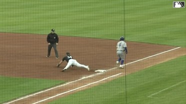 Andrew Velazquez's barehanded throw