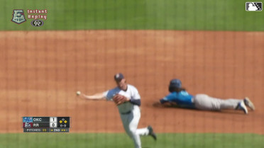 Justin Foscue stops a run