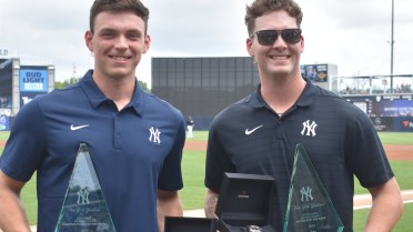 Yankees Name Ben Rice and Chase Hampton Winners of the 2023 Kevin Lawn Awards