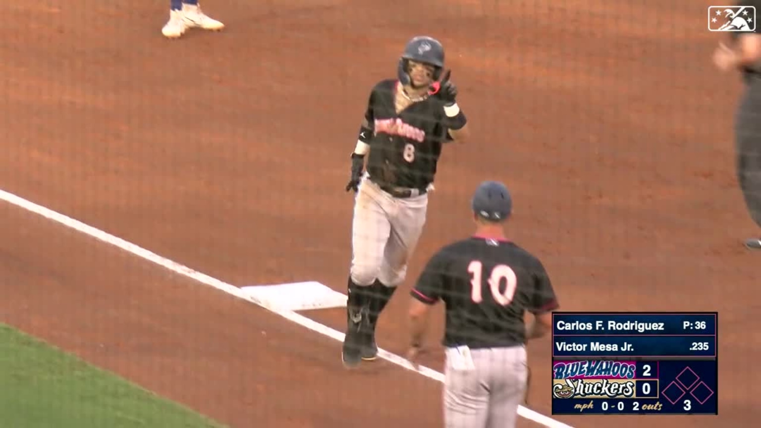 Victor Mesa Jr S 13th Homer 08 23 2023 Blue Wahoos