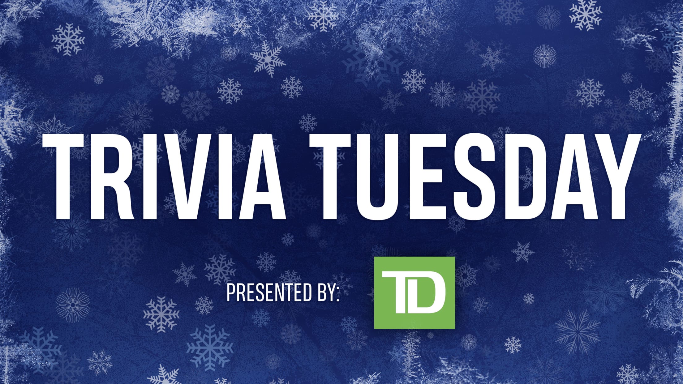 Toronto Blue Jays Virtual Winter Week Trivia Tuesday presented by TD logo