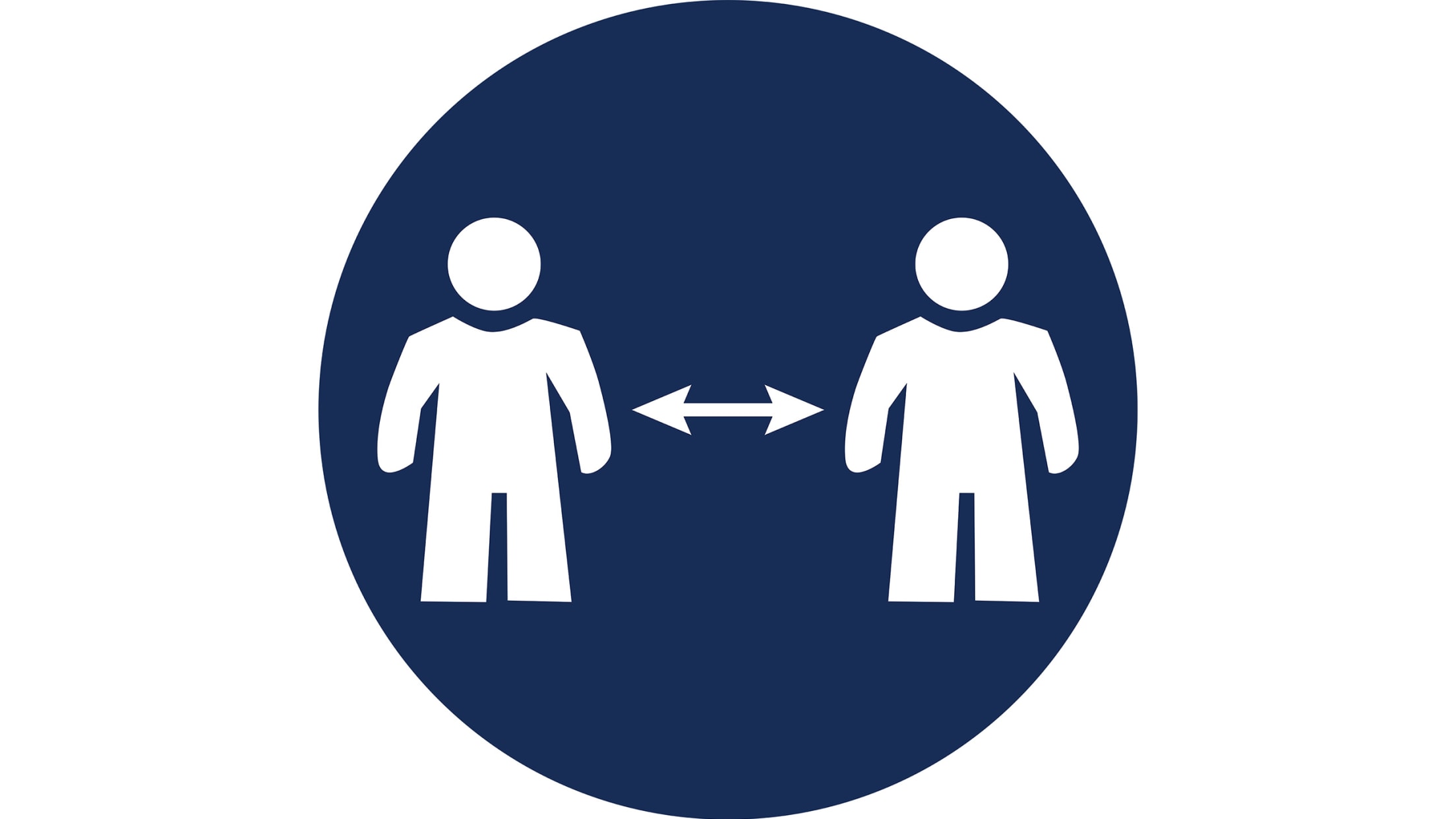 Social distance icon