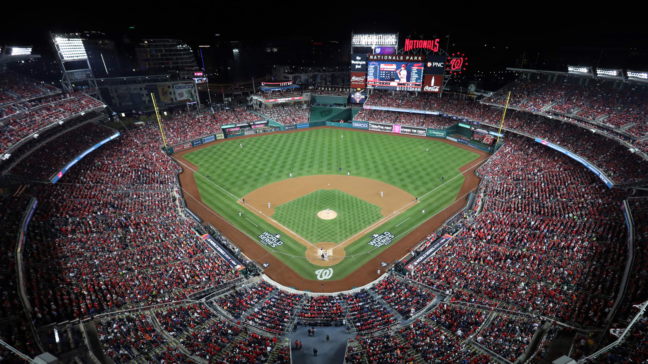 Aerial view of Nationals Park