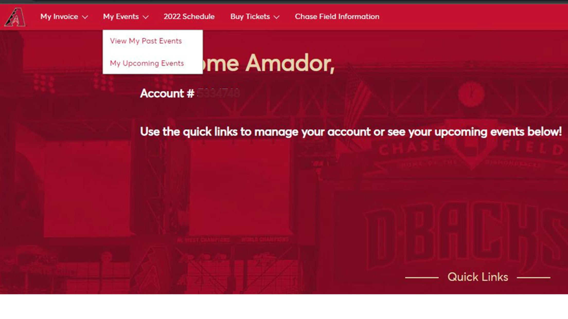 My Events, My Upcoming Events