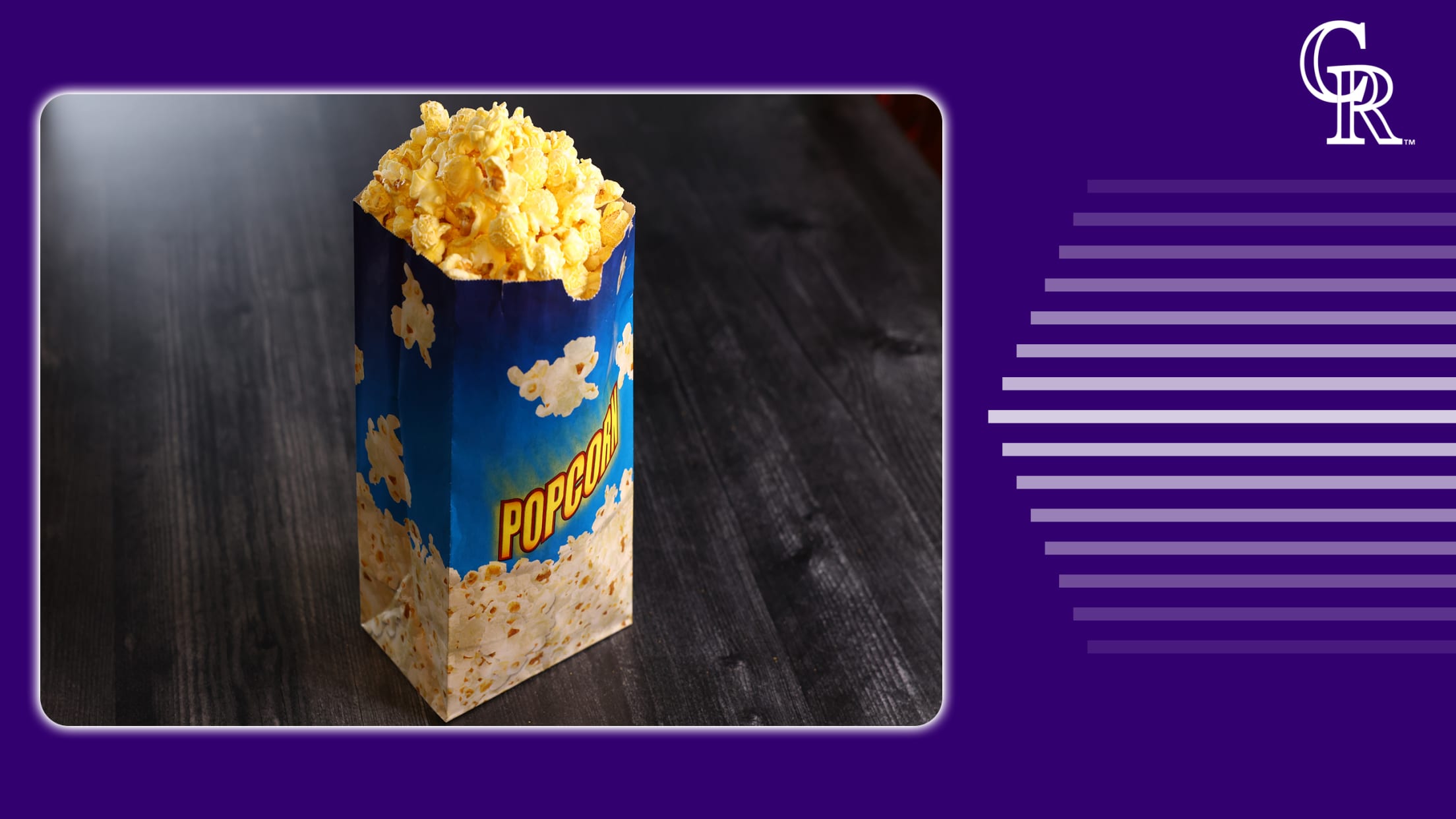 Bag of buttery popcorn