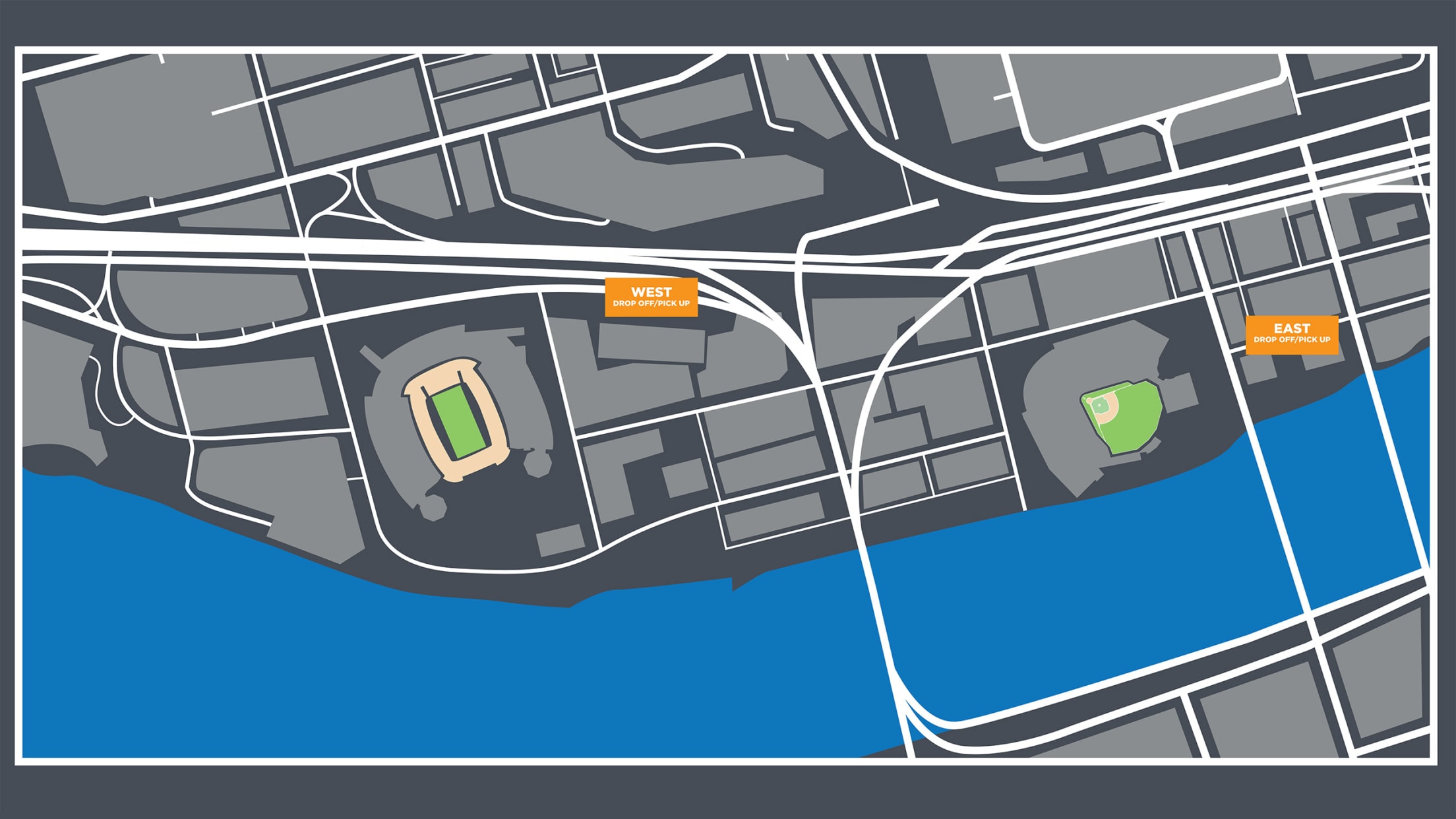 Pittsburgh Pirates Gameday Rideshare Map