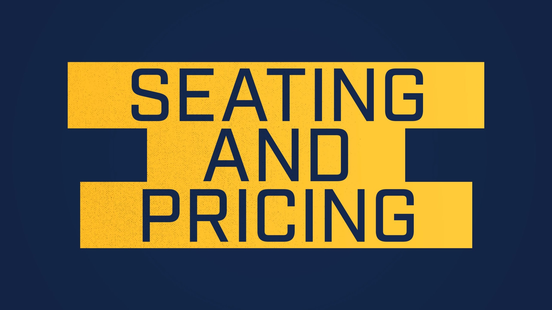 Seating and Pricing