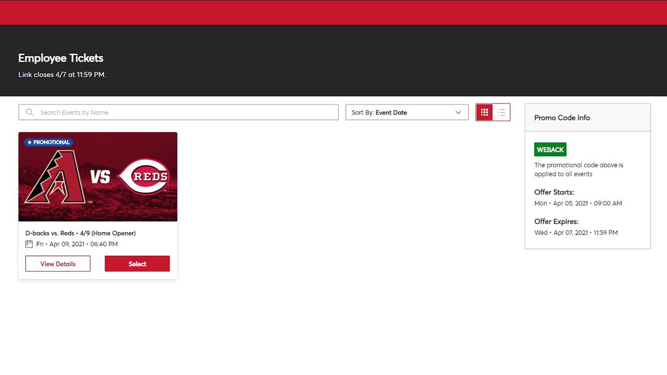 Arizona Diamondbacks AccountManager Employee Tickets