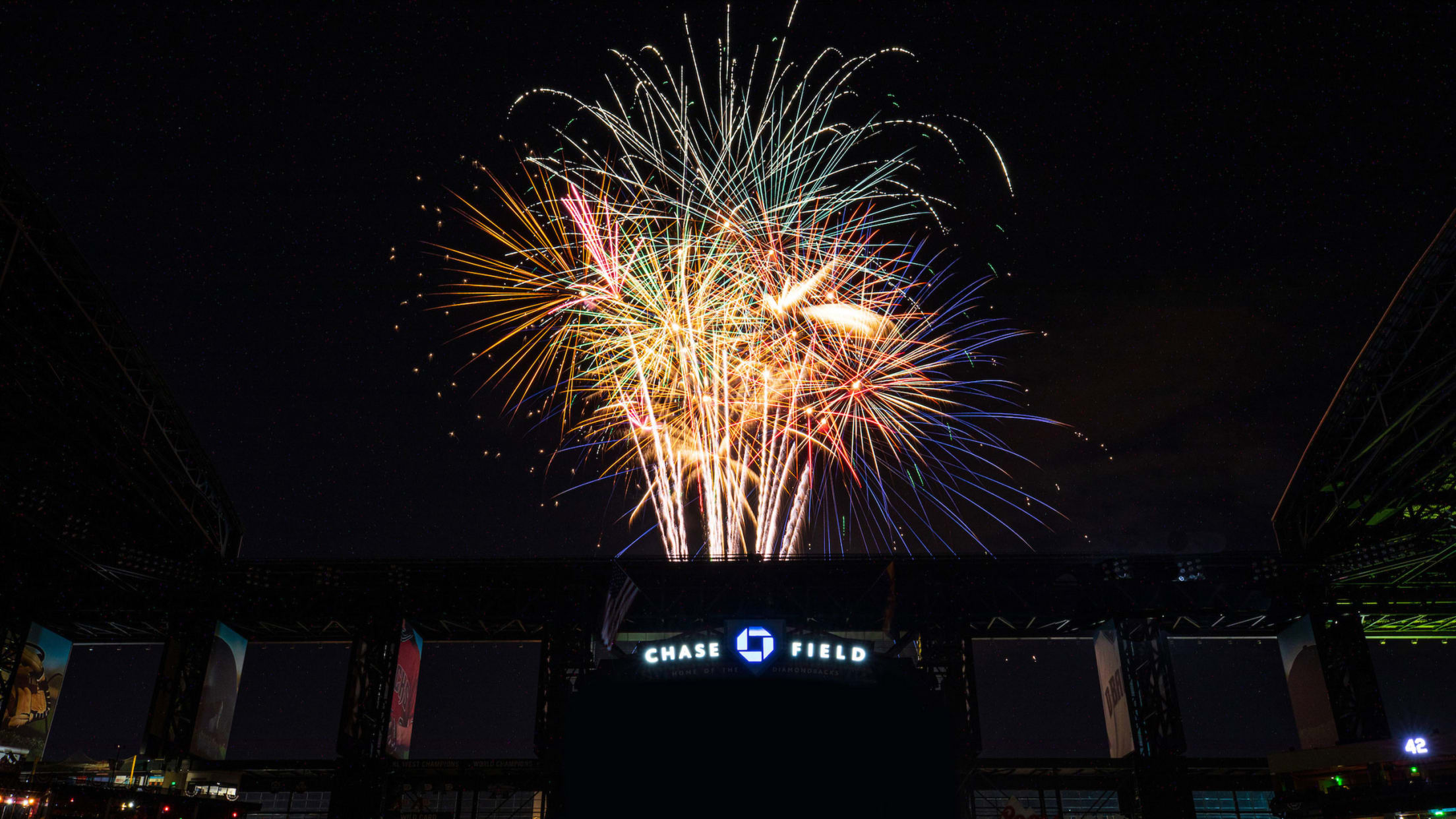 Fireworks at Chase Field